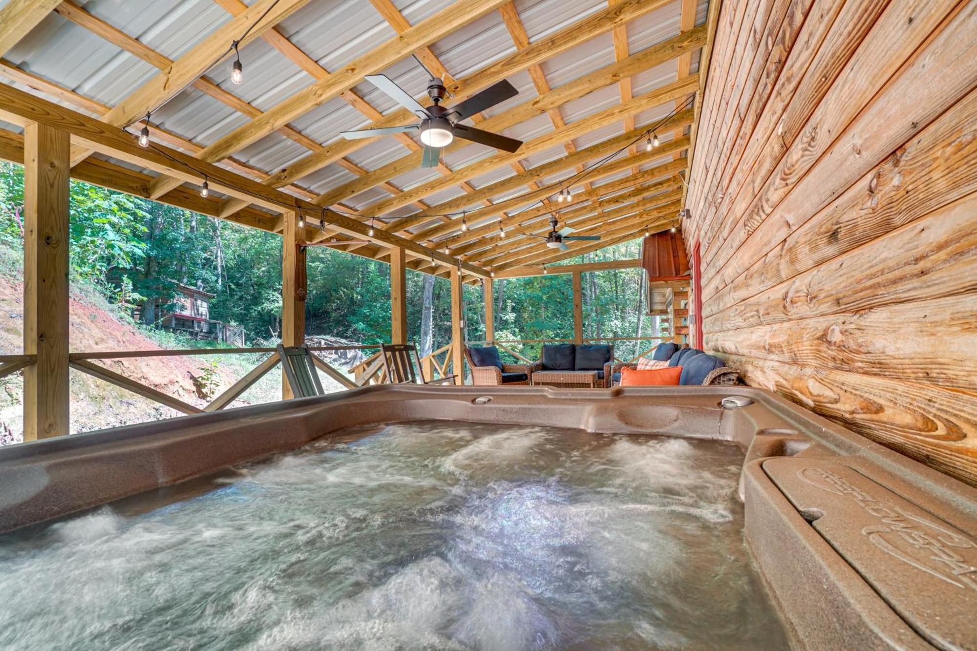 North Georgia Mtn Escape With Hot Tub And Games! Villa Sautee Nacoochee Dış mekan fotoğraf